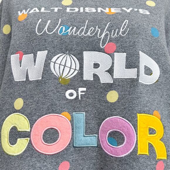 Disney Parks Wonderful World Of Color 100 Eras Cropped Sweatshirt - Picture 2 of 8
